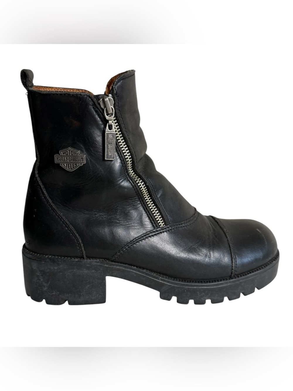 Harley Davidson Women's Amherst Short Boot Black Size 9.5